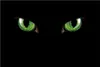 Wallario Poster - Grüne Katzenaugen bei Nacht, Kunstdruck Produktbild-Vorschau 1