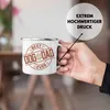 Trendation - Bester Hundepapa Ever Emaille Tasse Hunde Papa Produktbild-Vorschau 2