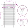 vidaXL Roleta plisowana czarna 75x100 cm szerokość tkaniny Podgląd zdjęcia produktu 7