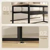 Couchtisch mit Ablage, Industriestil, Wohnzimmertisch Produktbild-Vorschau 7