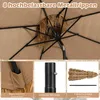 Ombrellone Tiki hawaiano, paglia PE da 299 cm, inclinazione Anteprima dell’immagine prodotto 5