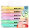 Kores TM36060, 6 kusů, Světle modrá, Světle zelená, Světle Náhled obrázku produktu 1
