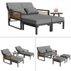 Merax Garten-Lounge-Set 2–4 Personen mit verstellbare Produktbild-Vorschau 17