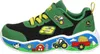 A side view of a child's sneaker with a farm theme. Voir les images du produit
