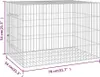 vidaXL klietka pre králiky 78x54x54 cm pozinkované železo Náhľad obrázku produktu 7