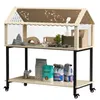 Kleintierkäfig Nagerkäfig aus Holz, Kleintiergehege Produktbild-Vorschau 1