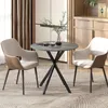 HOMCOM Eettafel, keukentafel voor 2 personen in industriële Productafbeelding-voorbeeld 2