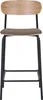 Estepona tabouret de comptoir naturel, brun, noir. Voir les images du produit 2