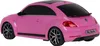 A pink Volkswagen Beetle toy car is shown from a rear-side angle against a white background. Náhled obrázku produktu