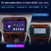 Pro Mercedes-Benz třídy S/CL W220 W215 – autorádio 6+128 Náhled obrázku produktu 2