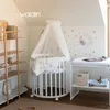 Mobiles Babybett OWAL aus Holz 7in1 mit Matratze, Produktbild-Vorschau 5