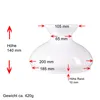Petroleumglas Lampenglas Ersatzglas Ø185mm Leuchtenglas Produktbild-Vorschau 2