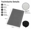 Fliegengitter Fenster 100 x 130 cm Anthrazit mit Klettband Produktbild-Vorschau 5