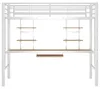 Hochbett 90x200 cm mit Schreibtisch, 2 Bücherregalen und Produktbild-Vorschau 12