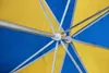 IKEA Regenschirm Blau Gelb Länge 100 cm Ø 130 cm Polyester Produktbild-Vorschau 5