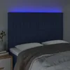 LED Kopfteil Blau 144x5x118/128 cm Stoff Produktbild-Vorschau 3