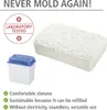 A product image showing a desiccant dehumidifier and its refillable cartridge, with marketing text highlighting its benefits. Náhled obrázku produktu