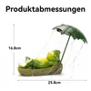 Süße Solar Frosch Figur, Outdoor Garten Dekoration, Solar Produktbild-Vorschau 7