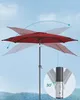 SONGMICS Sonnenschirm Ø300 cm UPF 50+ beidseitig um 30° Produktbild-Vorschau 2