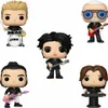 A collage of five Funko Pop! figures from the band The Cure, each holding an instrument or at a drum kit. Produktbild-Vorschau