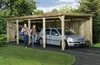Einzelcarport weka 617 Gr. 1 ohne Dacheindeckung 322x512 cm Produktbild-Vorschau 5