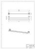 Novaservis Metalia 12 - Doppelhandtuchhalter, chrom 0225,0 Produktbild-Vorschau 2