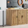 vidaXL Garážová skriňa Artisan dub masív borovica Náhľad obrázku produktu 2