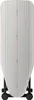 A white ironing board with black legs and wheels, set against a white background. Produktbild-Vorschau