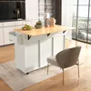 Carrello da cucina con piano di lavoro pieghevole, isola da Anteprima dell’immagine prodotto 4