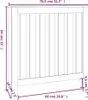 vidaXL Habillage de radiateur 79,5x19x84 cm pin massif Voir les images du produit 8