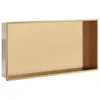 vidaXL Duschnische Golden Gebürstet 62x32x9 cm Edelstahl Produktbild-Vorschau 1