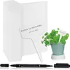 com-four® 100x Pflanzschilder mit Dual-Tip Marker – Produktbild-Vorschau 1