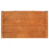 vidaXL Hochbeet Rostig 400x80x45 cm Cortenstahl -  Produktbild-Vorschau 6