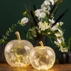 Apfel & 20er LED Licht & Timer Glas Dekoapfel transparent Ø Produktbild-Vorschau 7