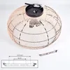 Chadid moderne Deckenlampe aus Metall/Bambus in Produktbild-Vorschau 5