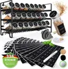 Gewürzregal Set Schwarz | Stehend oder Wandmontage | 24 Produktbild-Vorschau 1