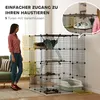 PawHut Katzenkäfig für Drinnen 4-stöckig Katzengehege mit Produktbild-Vorschau 6