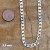 Silberkette Panzerkette Länge 60cm - Breite 5,0mm - 925 Produktbild-Vorschau 6