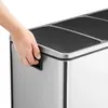 SONGMICS Mülleimer Mülltrennsystem, 3 x 18 L, ergonomisch, Produktbild-Vorschau 14