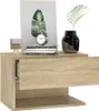 vidaXL Wand Nachttisch Sonoma Eiche - Wand-Nachttisch - Produktbild-Vorschau 4
