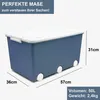 3 Aufbewahrungsboxen mit Deckel und Rollen 50L - Produktbild-Vorschau 2