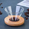 Transparent Glass Coffee Dripper Kaffeefilterhalter Produktbild-Vorschau 3