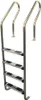 Scala Mixta con alloggiamento, 4 gradini, acciaio inox AISI Anteprima dell’immagine prodotto 1