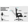 Ergonomischer Gaming Stuhl mit Lendenstütze und Kopfstütze, Produktbild-Vorschau 10