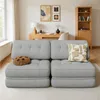 Schlafsofa BEALIFE 85x85x60 cm mit Rückenkissen & Produktbild-Vorschau 9