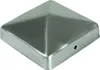6x Edelstahl Pfostenkappe Pyramide 71x71mm Zaunkappe Produktbild-Vorschau 2