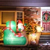 Decorazione natalizia gonfiabile Outsunny, Babbo Natale Anteprima dell’immagine prodotto 2