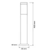 MasterLED Pollerleuchte 45cm E27 360 Grad IP44 RAL 9004 Produktbild-Vorschau 8
