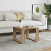 vidaXL Stolik boczny dębowy Artisan 50x50x35 cm materiał Podgląd zdjęcia produktu 3