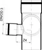 PoloPlast POLO KAL XS Doppelabzweig DN 90/50/90, 87,5 Grad, Produktbild-Vorschau 3